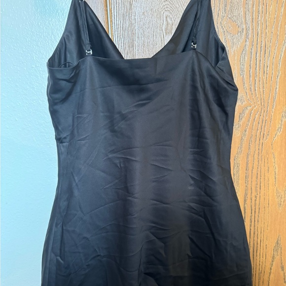 GARAGE BLACK COWL NECK DRESS WITH SPARKLY STRAPS - Picture 4 of 8